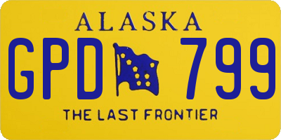 AK license plate GPD799