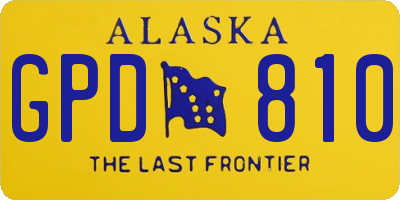 AK license plate GPD810