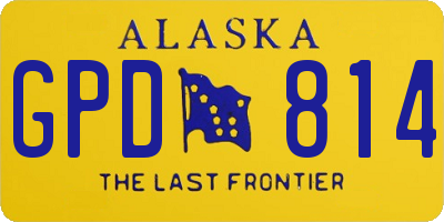 AK license plate GPD814