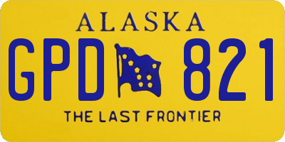 AK license plate GPD821