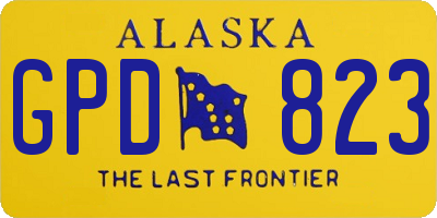 AK license plate GPD823