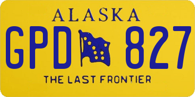 AK license plate GPD827