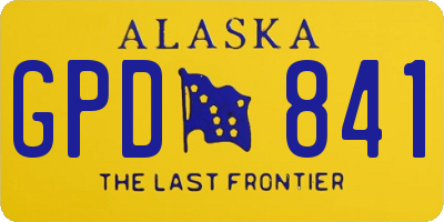 AK license plate GPD841