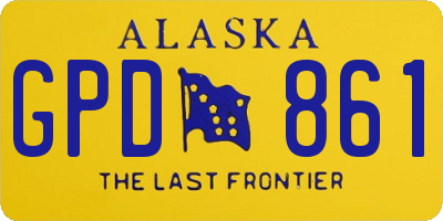 AK license plate GPD861
