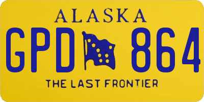 AK license plate GPD864