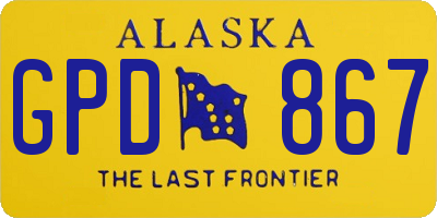 AK license plate GPD867