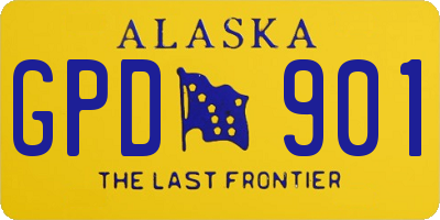 AK license plate GPD901