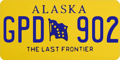 AK license plate GPD902