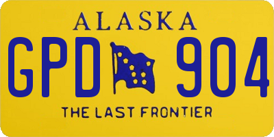 AK license plate GPD904