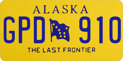 AK license plate GPD910