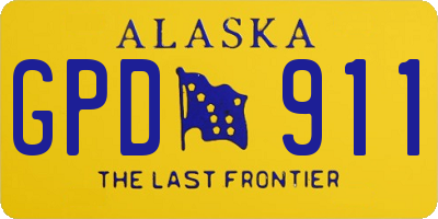 AK license plate GPD911