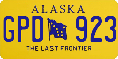 AK license plate GPD923