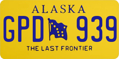 AK license plate GPD939