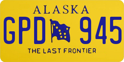 AK license plate GPD945
