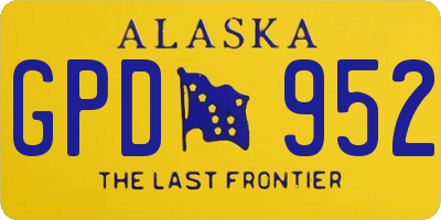 AK license plate GPD952