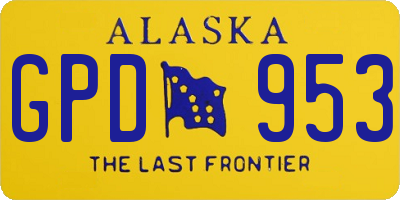 AK license plate GPD953