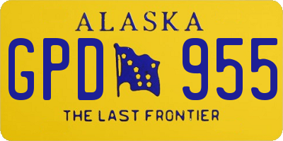 AK license plate GPD955