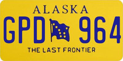 AK license plate GPD964