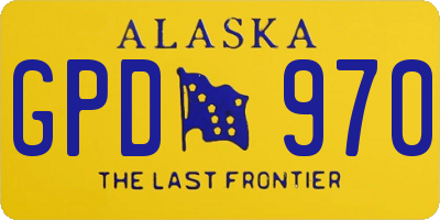 AK license plate GPD970