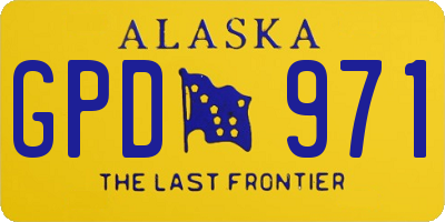 AK license plate GPD971