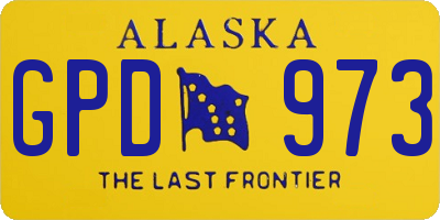 AK license plate GPD973