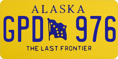 AK license plate GPD976