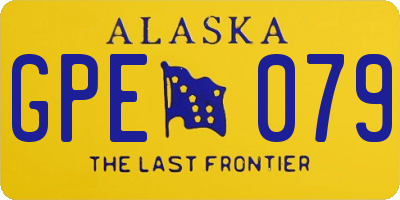 AK license plate GPE079