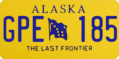 AK license plate GPE185
