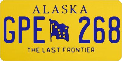 AK license plate GPE268