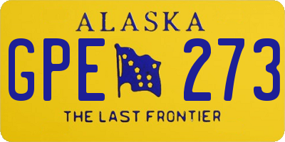 AK license plate GPE273