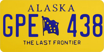 AK license plate GPE438