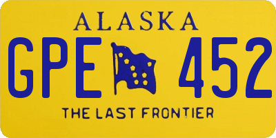 AK license plate GPE452