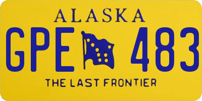 AK license plate GPE483