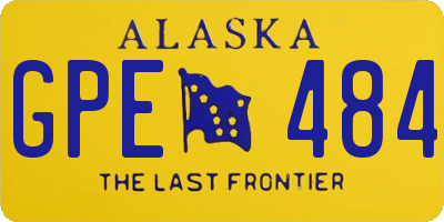 AK license plate GPE484
