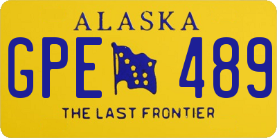 AK license plate GPE489