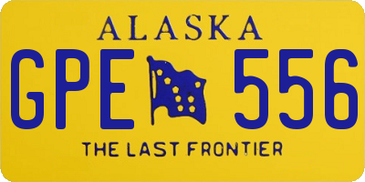 AK license plate GPE556