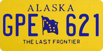 AK license plate GPE621
