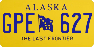AK license plate GPE627