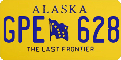 AK license plate GPE628