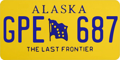 AK license plate GPE687