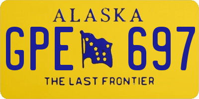 AK license plate GPE697