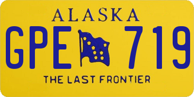 AK license plate GPE719