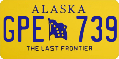 AK license plate GPE739