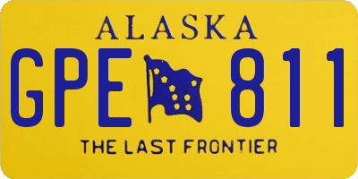 AK license plate GPE811