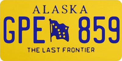 AK license plate GPE859