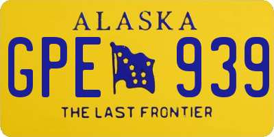 AK license plate GPE939