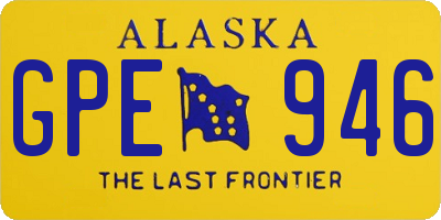 AK license plate GPE946