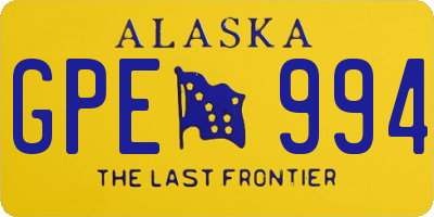 AK license plate GPE994