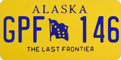 AK license plate GPF146
