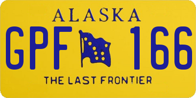AK license plate GPF166